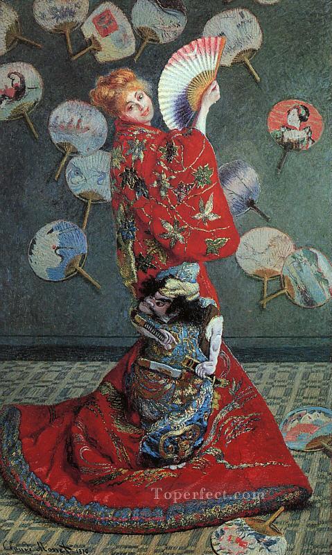 La Japonaise Camille Monet in Japanese Costume Oil Paintings